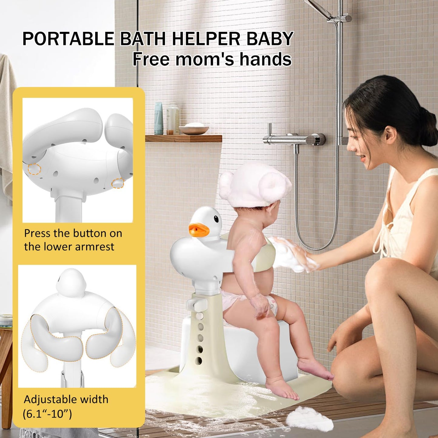 Portable Bath & Shower Standing Support – Safety Grip Handle