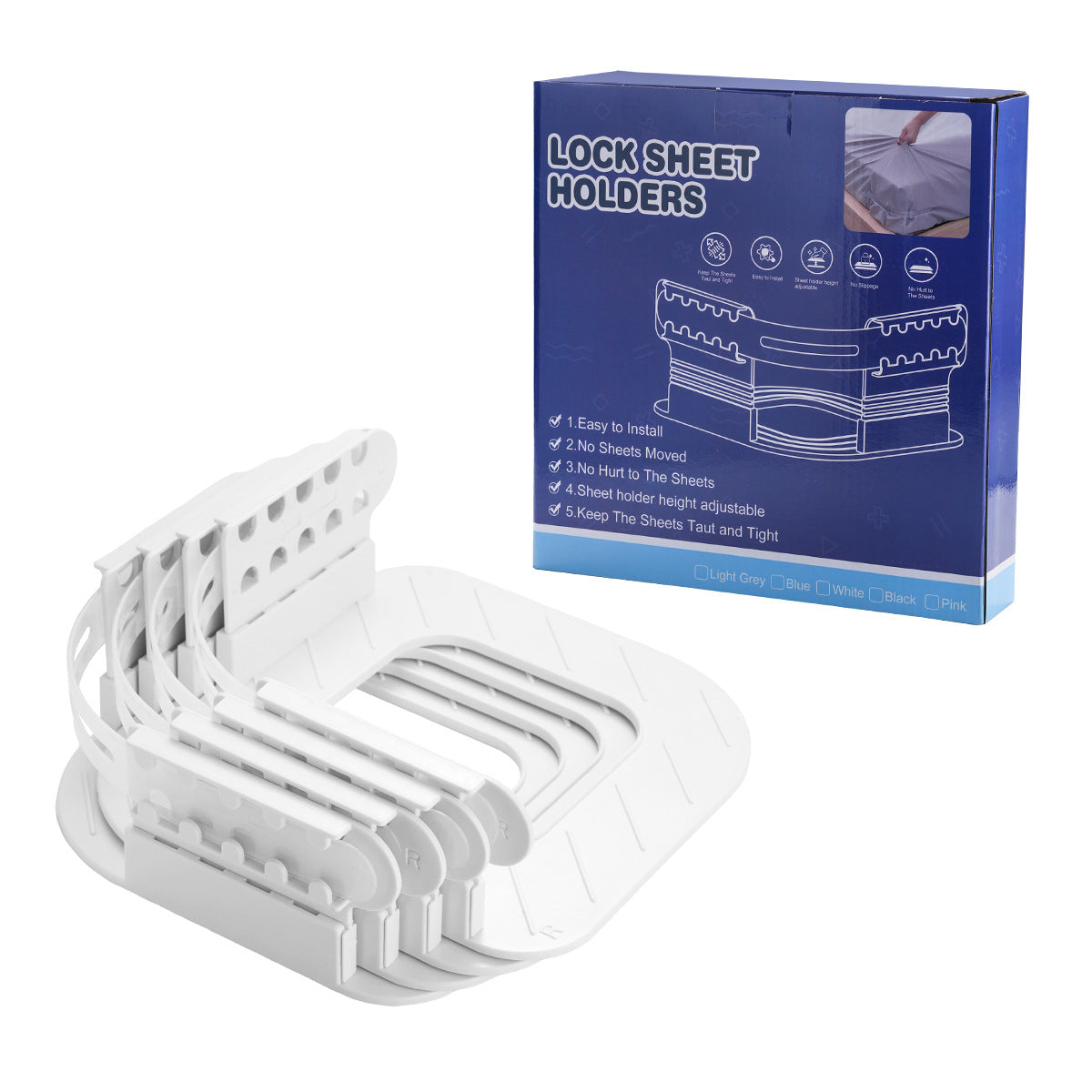 Bedsheet Lock Holders – Keep Your Sheets Tight & Tidy