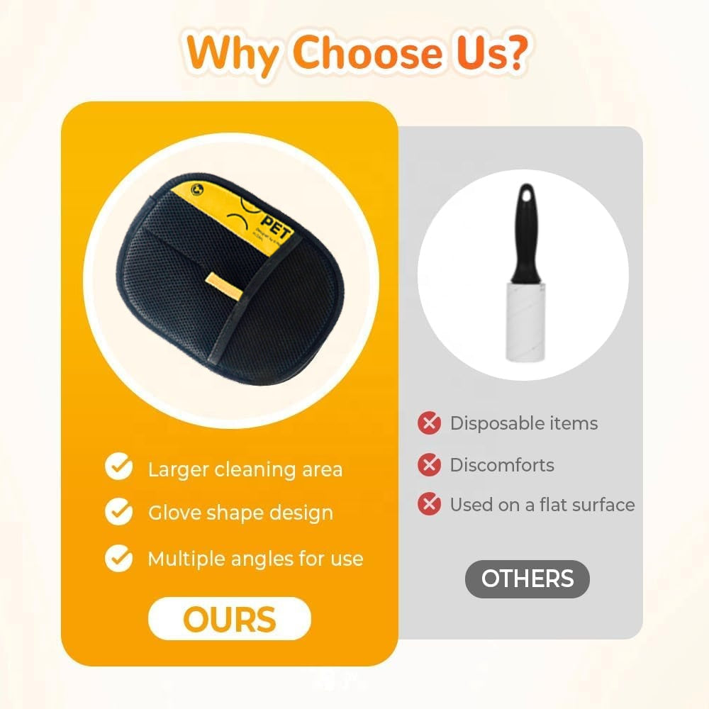 Pet Hair Remover Brush for Dogs & Cats