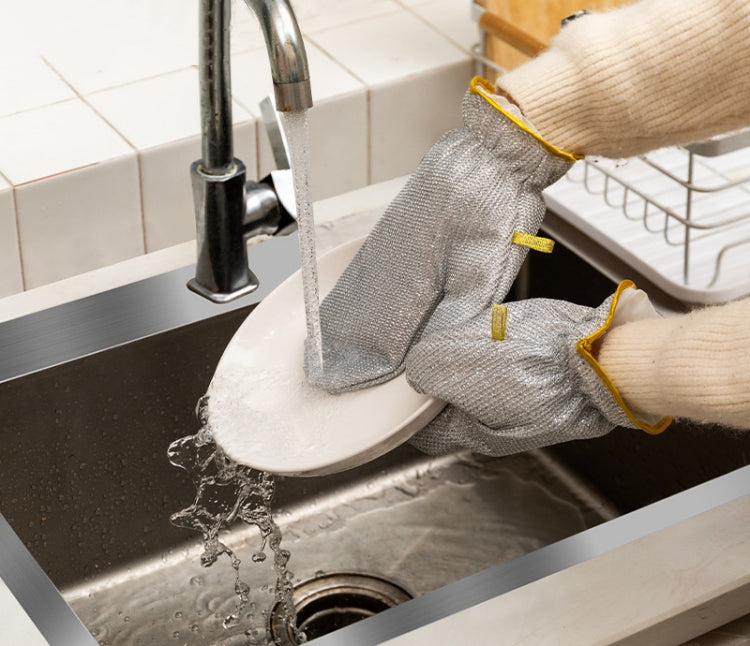 Upgraded Steel Wire Dishwashing Gloves – Scrub & Clean Smarter