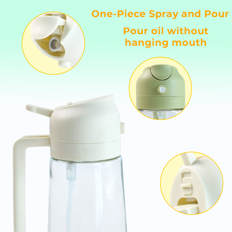 2-in-1 500ml Cooking Oil Dispenser Bottle with Measuring Container