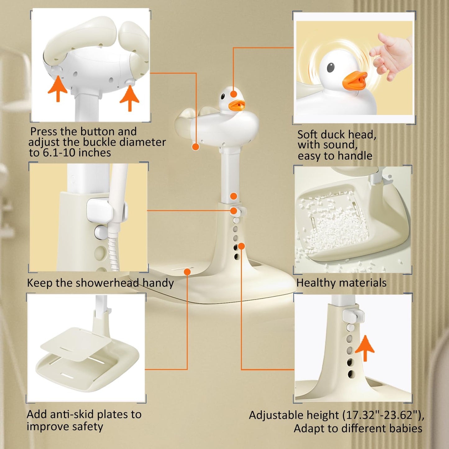 Portable Bath & Shower Standing Support – Safety Grip Handle